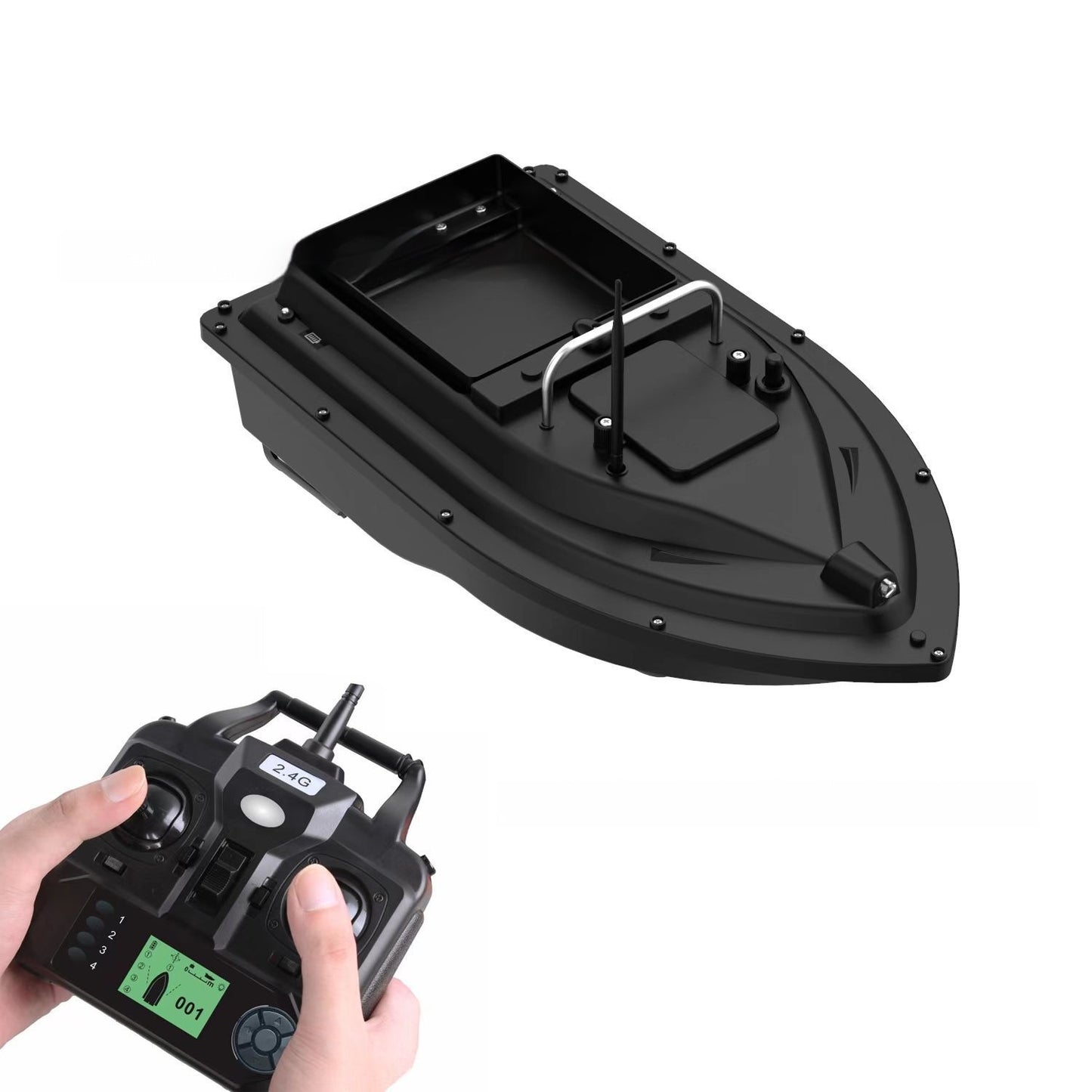 Smart GPS-Positioned, Auto-Return Remote-Controlled Bait Boat