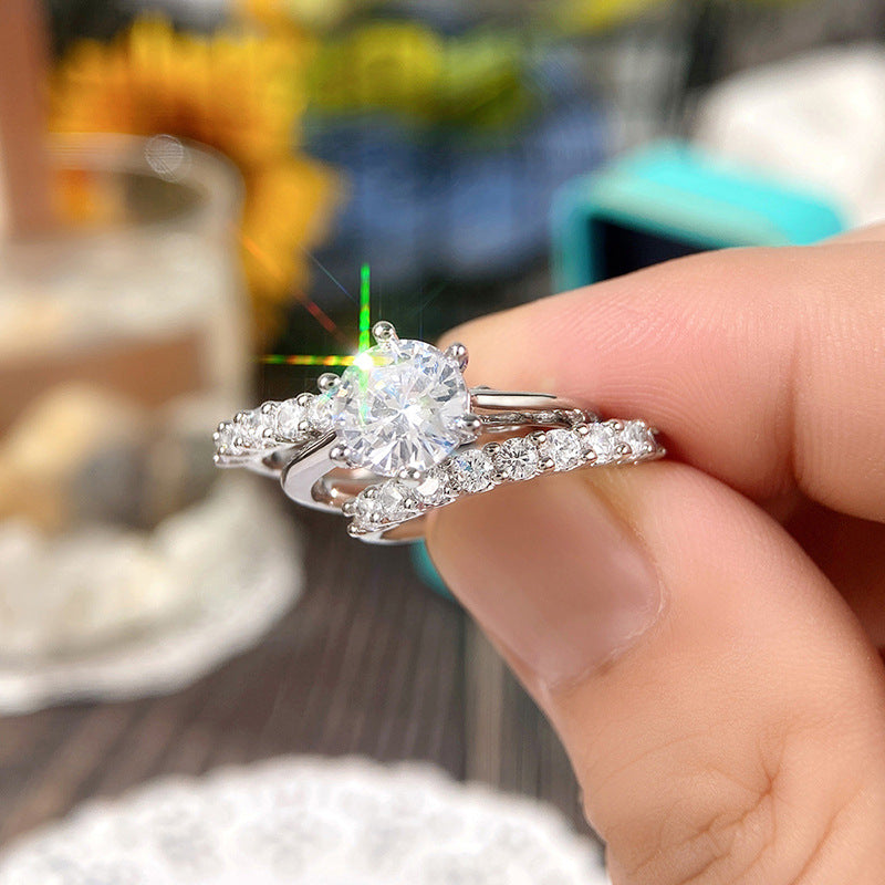 Threepiece Office Lady Set Luxurious European And American Style Rings
