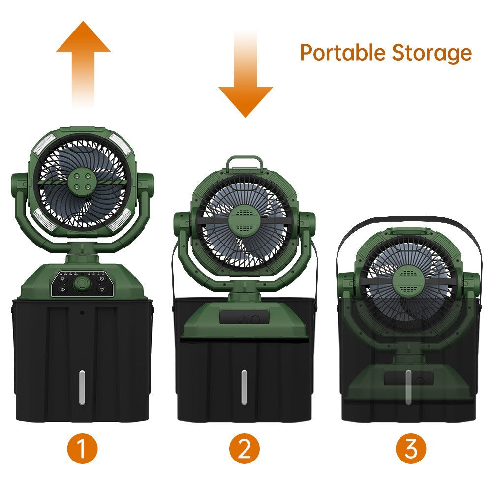 Portable Spray-Cooling Camping Fan
