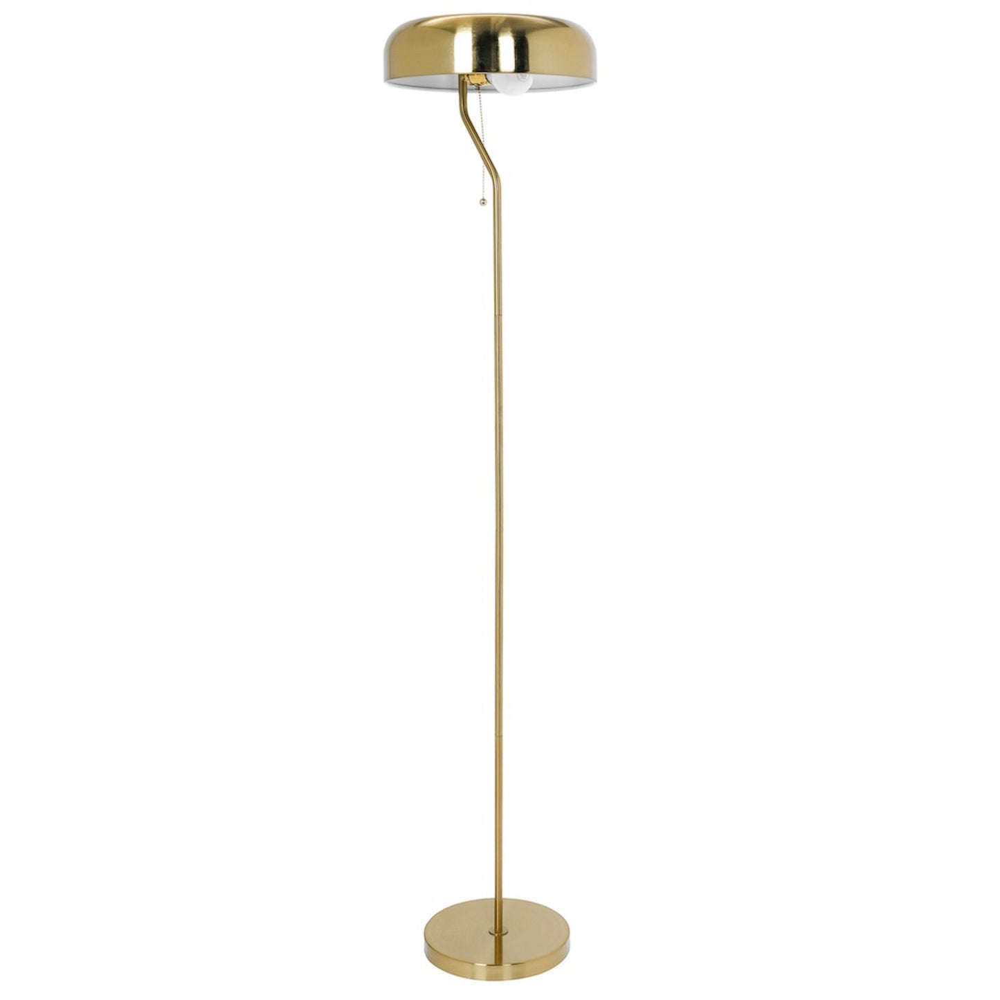 Tall Corner Floor Lamp For Living Room, Bedroom & Office Space Illumination, Spectra Floor Lamp - Gold Outer And White Inner 110-120V