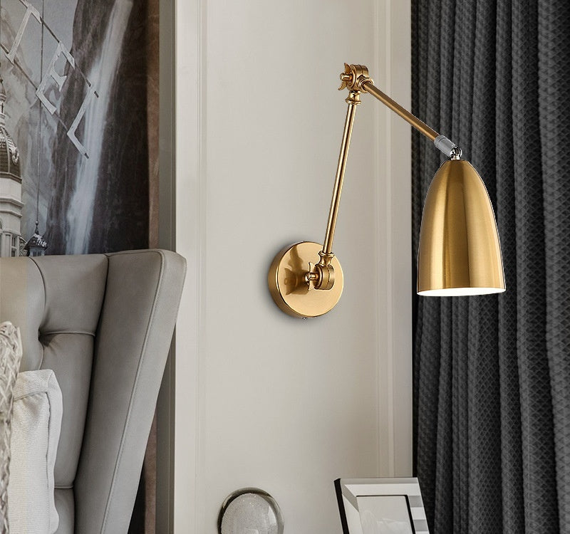 Bedside Eye-care Reading Lamp With A Swivel Arm For The Bedroom Or Study