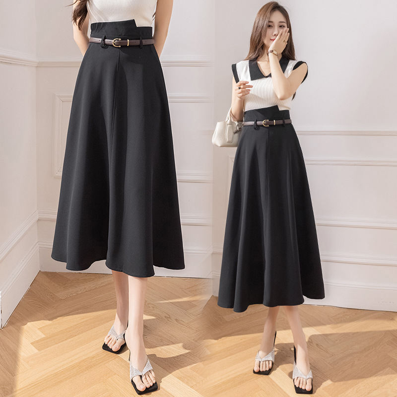 Womens Skirt Summer New Japanese-Korean Style High-waisted