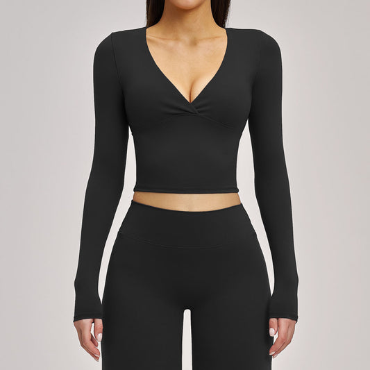 European And American SpringSummer Yoga Tops