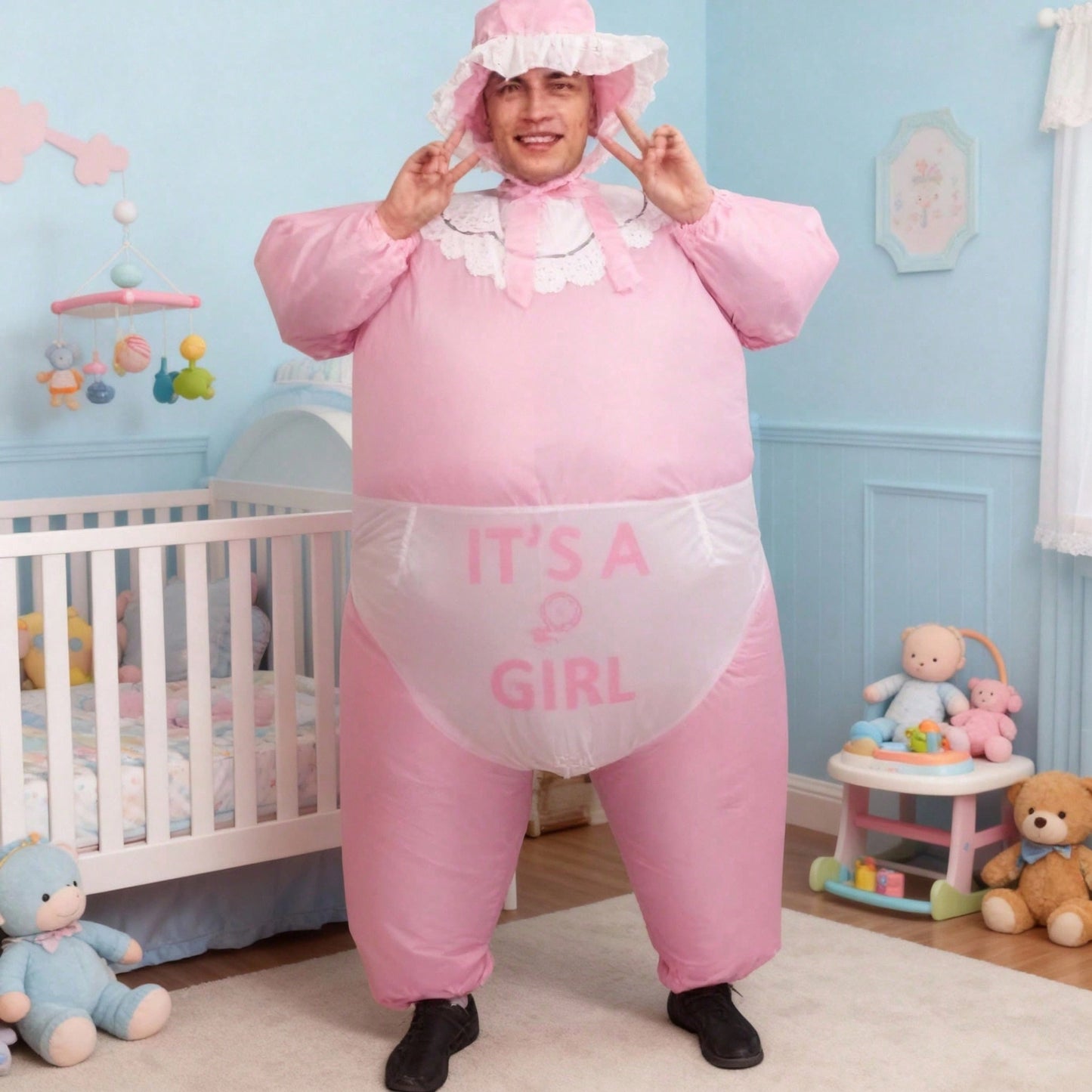 Perfect Valentine Gift Inflatable Costume For Adults With Pump Hilarious Blow Up Halloween Party Outfit, Group Costumes For Bachelorette Birthday Sporting Events, One Size Fits Most