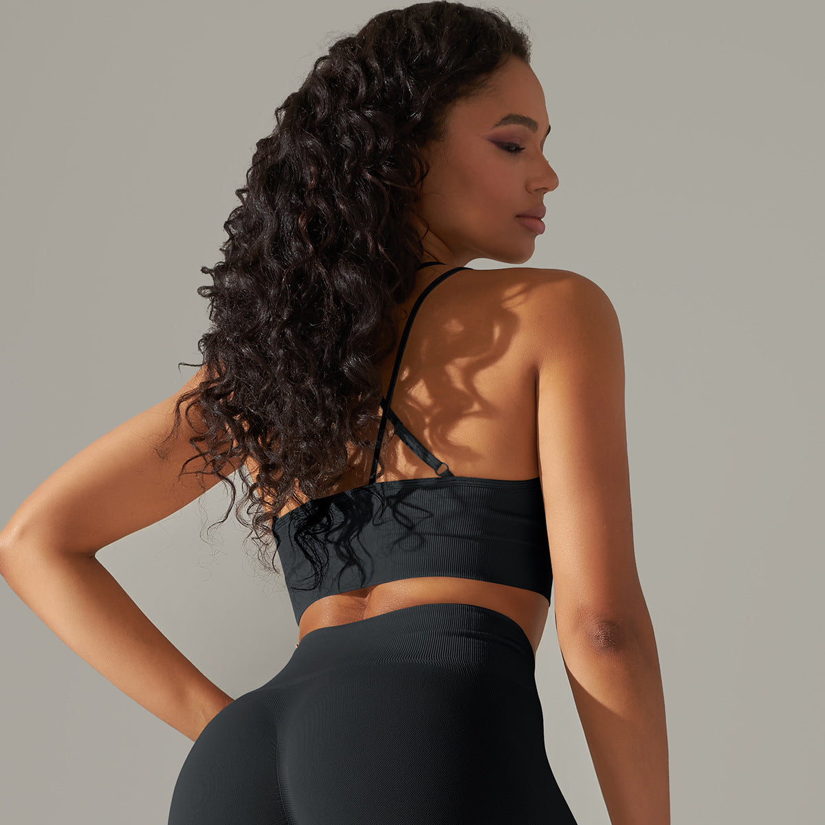 Seamless Knitted Beauty Back Yoga Clothes Running Workout Bra