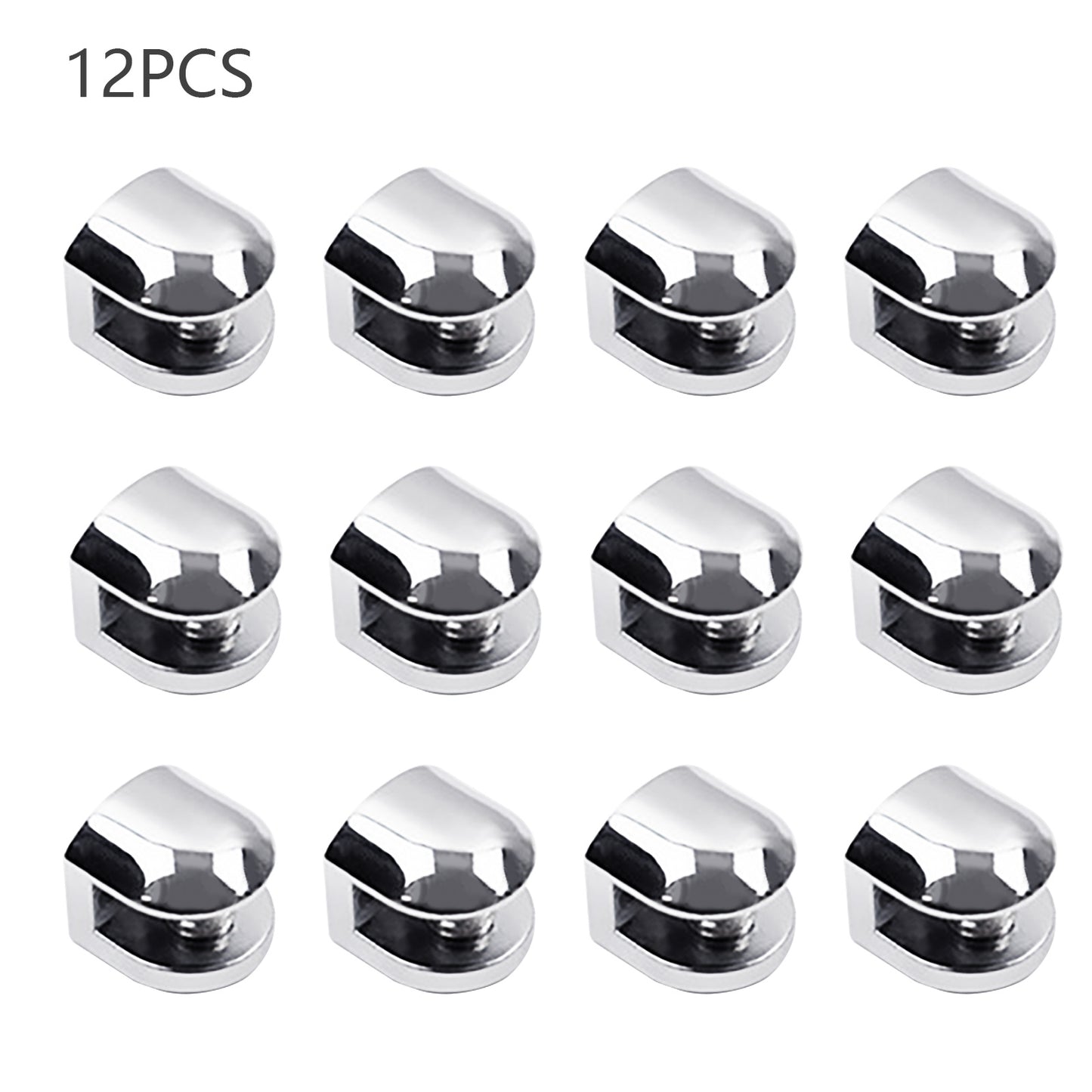 Glass Holders (12-Piece Set) – Universal Holders For Glass Plates In The Home; Sturdy Storage –Accessories Set