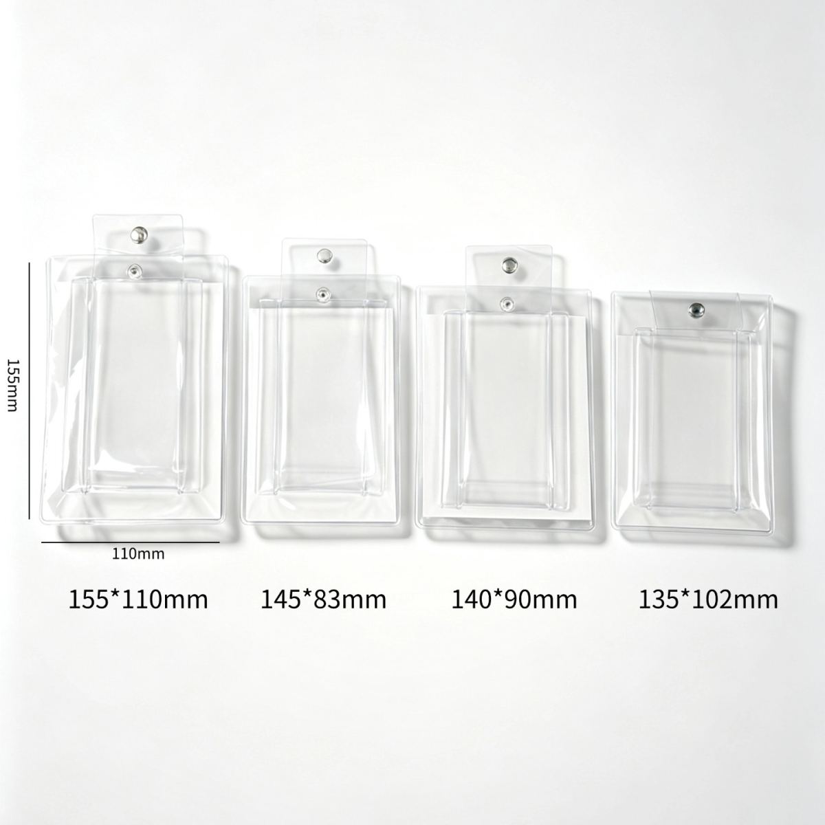 Jewelry Storage Watch Pouch Transparent PVC Packaging