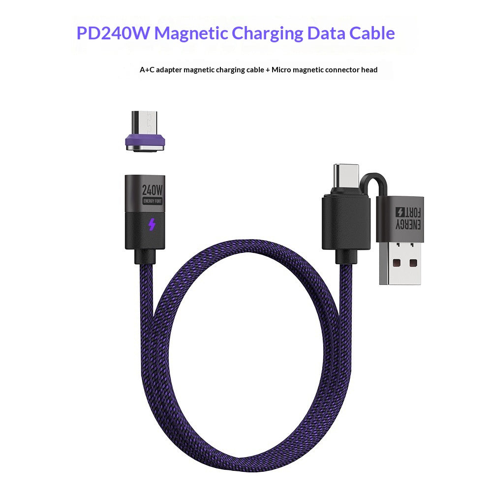 240W Fast-charging Magnetic Data Cable