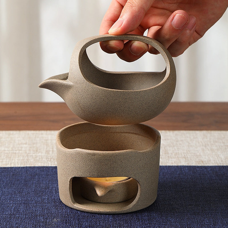 Coarse Ceramic Tea Stove Tea-Frying Device Tea Ceremony Accessories Small Household Tea-Frying Machine