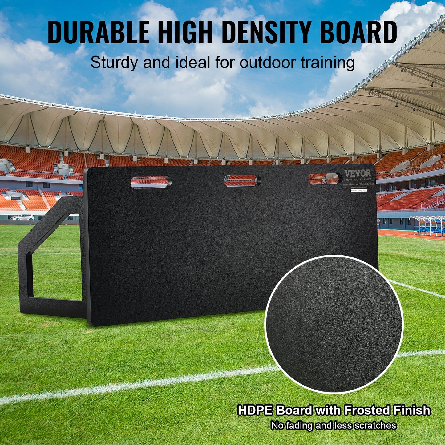 Soccer Rebounder Board, 45"X18" Portable Soccer Wall With 2 Angles Rebound, Foldable HDPE Kickback Rebound Board, Soccer Training Equipment For Kids And Adults, Passing & Shooting Practice