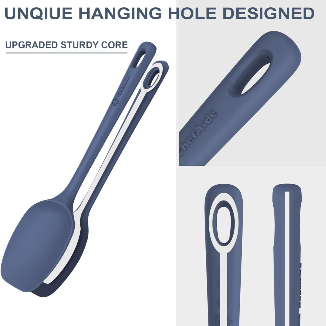 5 Pieces Silicone Spatula Set Food Grade Rubber Spatula Upgrade Strong Handle With Ergonomic Grip Heat Resistant Up To 600 F For Nonstick