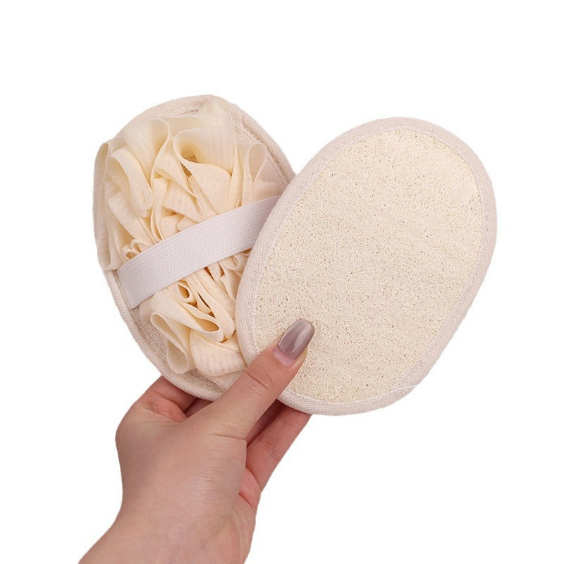 Loofah Sponge Ball Bath Scrubber Cleaning Washcloth For Bathing