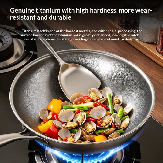 Non-stick Deepened And Thickened Induction Cooktop Wok For Home Use
