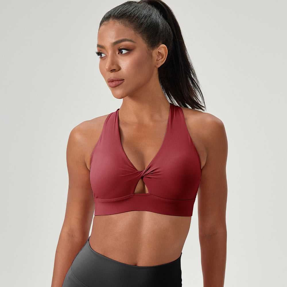 Sports Vest With Fasteners For Shock-resistant Fitness Underwear