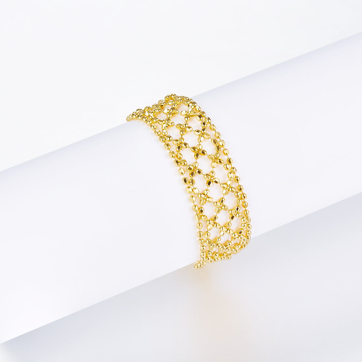 S925 Sterling Silver Hollow Flower Ring 0.8g Ultra-Light 14-21mm Adjustable 8.3mm Wide 3 Colors Optional Gift Box