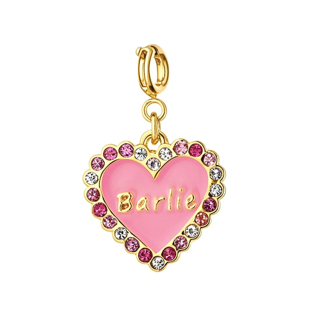 DIY Charm Accessories Alloy Key Pendant With Dripping
