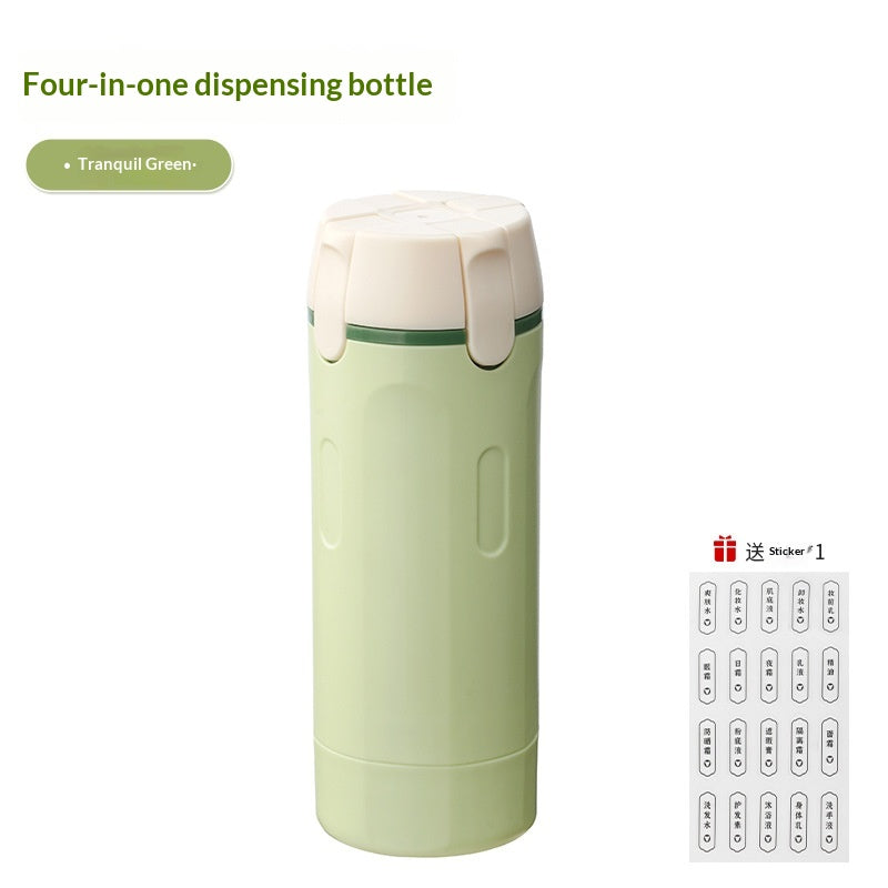 Travel  sized 4 in 1 Wash  Care Bottle Portable Storage Bottle