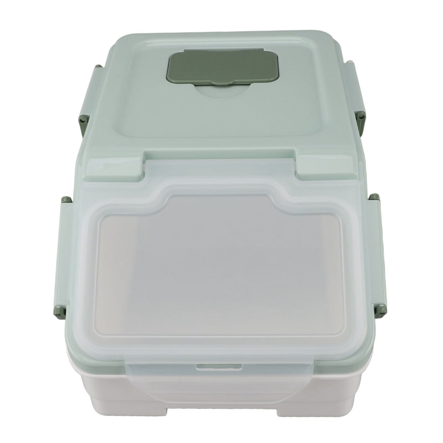 Airtight Rice Container Thickened Rice Storage Bin With Easy Open Lid For Kitchen Grain Flour Snacks Mint Green 5kg / 11lb