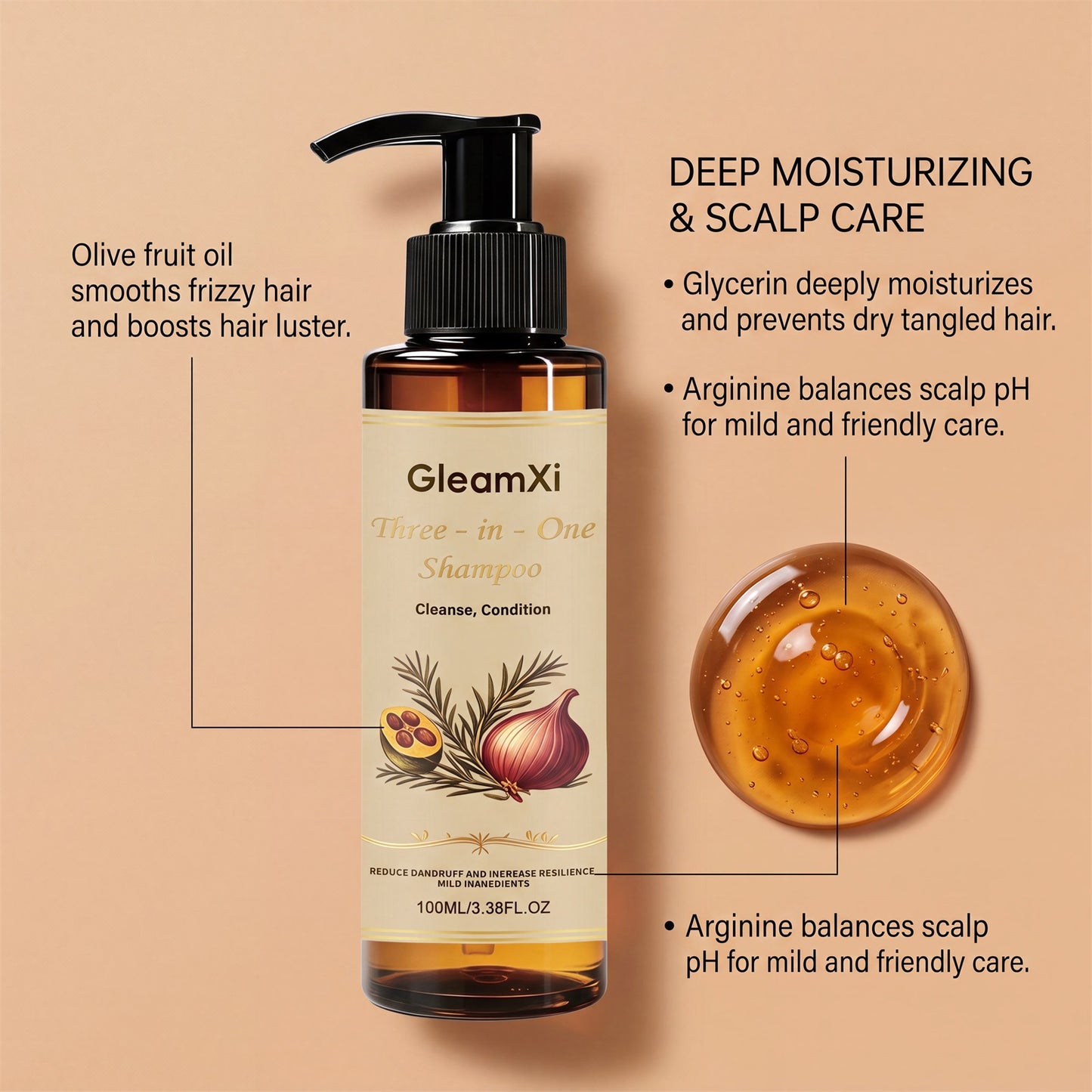 Hair-care Moisturizing Shampoo For Voluminous Well-nourished Hair