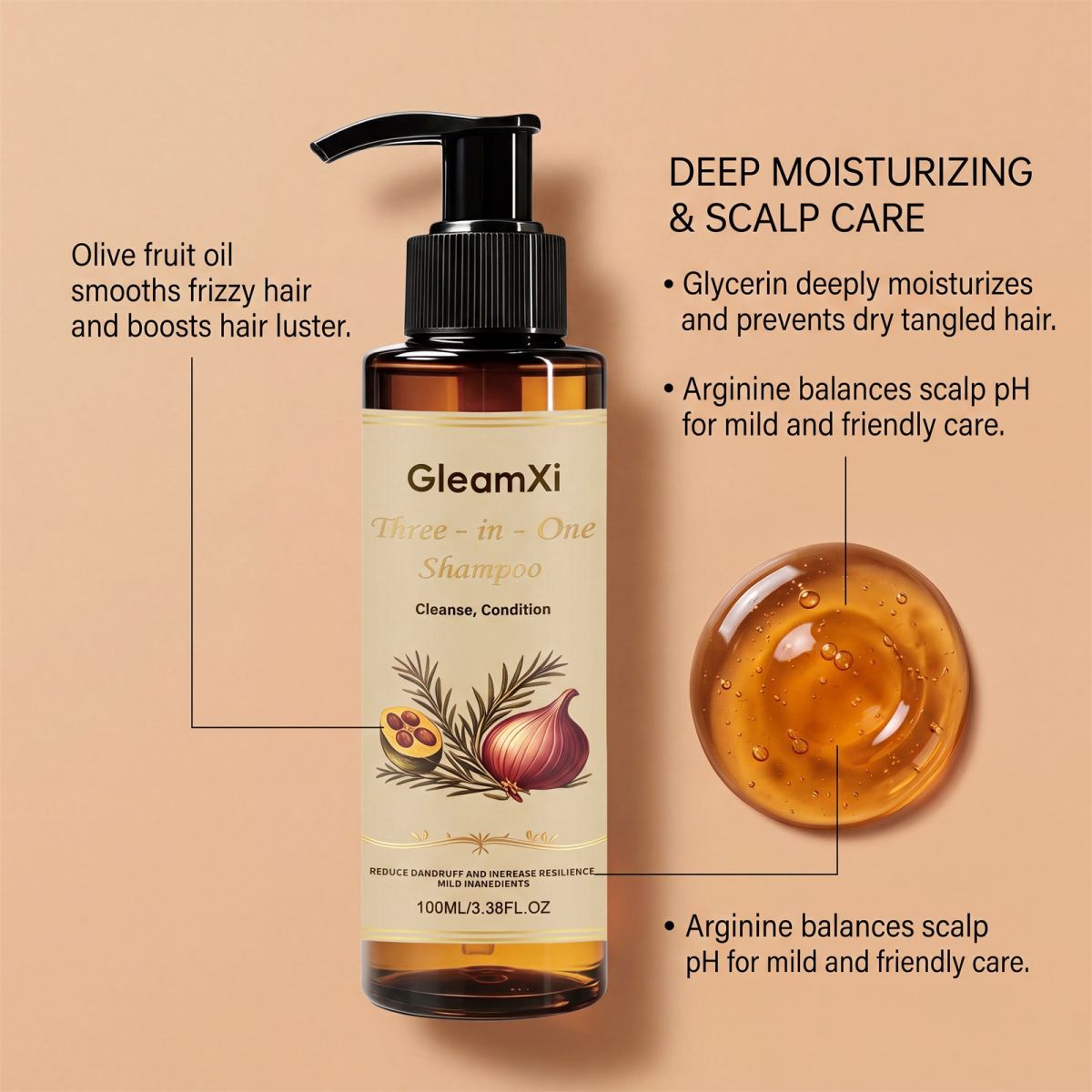 Hair-care Moisturizing Shampoo For Voluminous Well-nourished Hair
