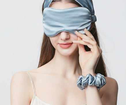 Thickened Eye Protecting Sleep Hair Tie And Eye Mask