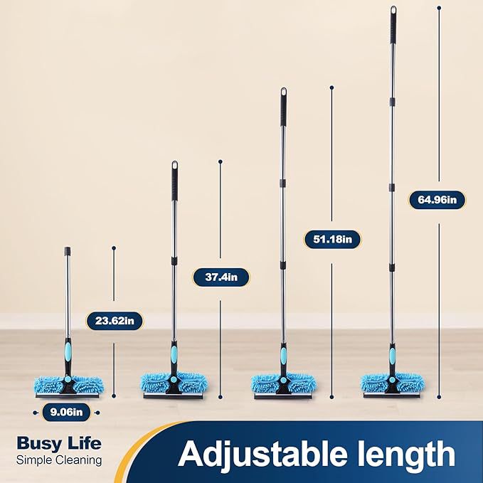 Two-in-one Window Double-sided Scraper Glass Squeegee Housekeeping Cleaning Equipment