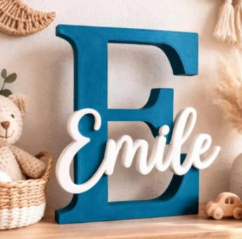 Cross Border Customized Multi-color Letter Desktop Ornament Name Christmas Gift