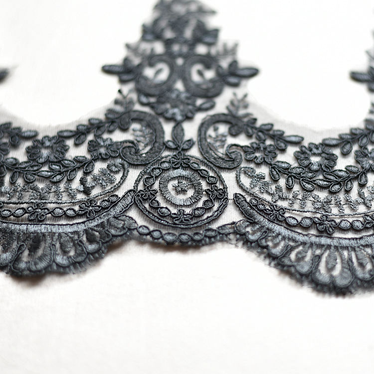 Wedding Embroidered Eyelash Lace Sequin Lace Accessories