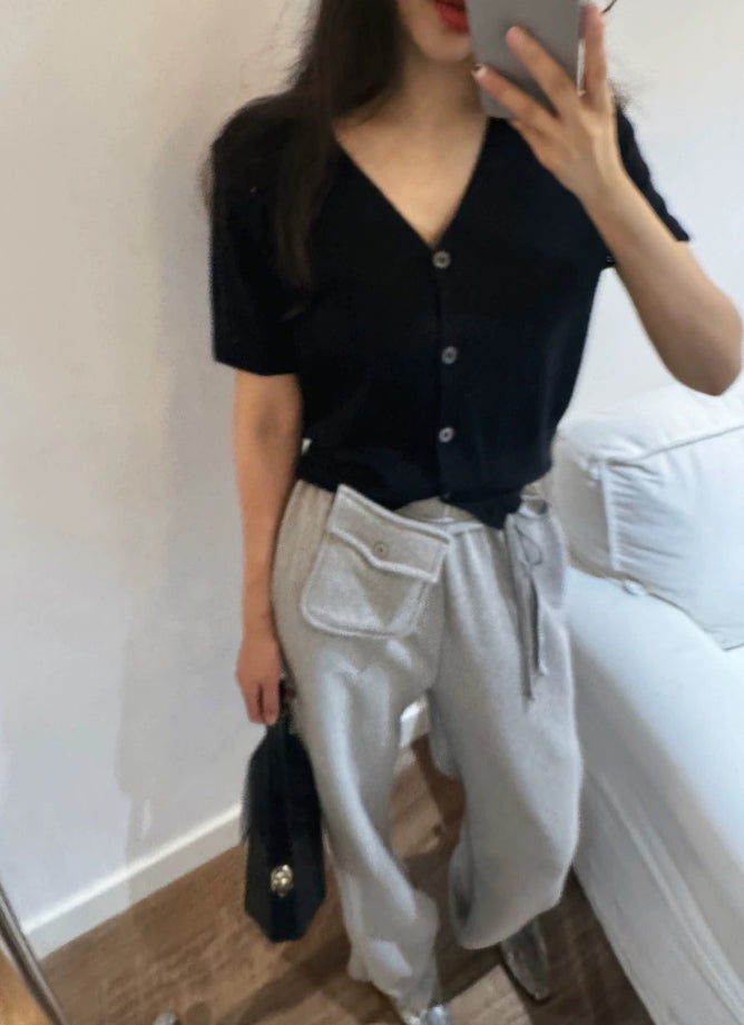 Korean-style Loose Waist Bag Zippered Ankle-Cinched Pants For Women