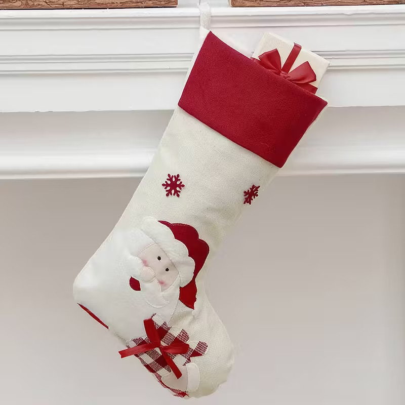 Large Christmas Sock Set - 47 Cm  With Santa, Snowman And Penguin Designs  Giant-sized Christmas Gift Bag, Suitable For Holiday Decorations, Candy And Gift Storage