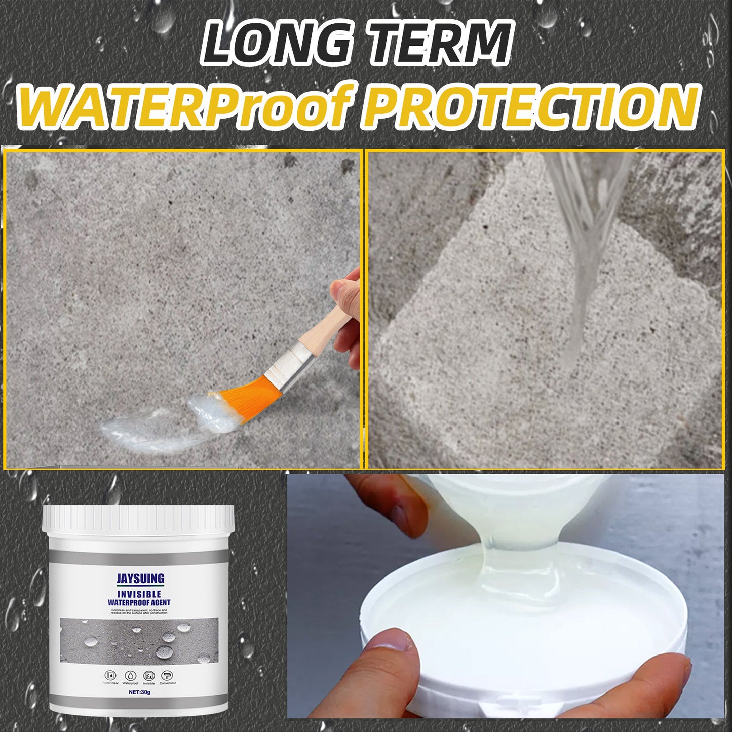 Jaysuing Cross-border Waterproof Sealant For Kitchen And Bathroom Walls, Waterproofing And Household Sealing Coating