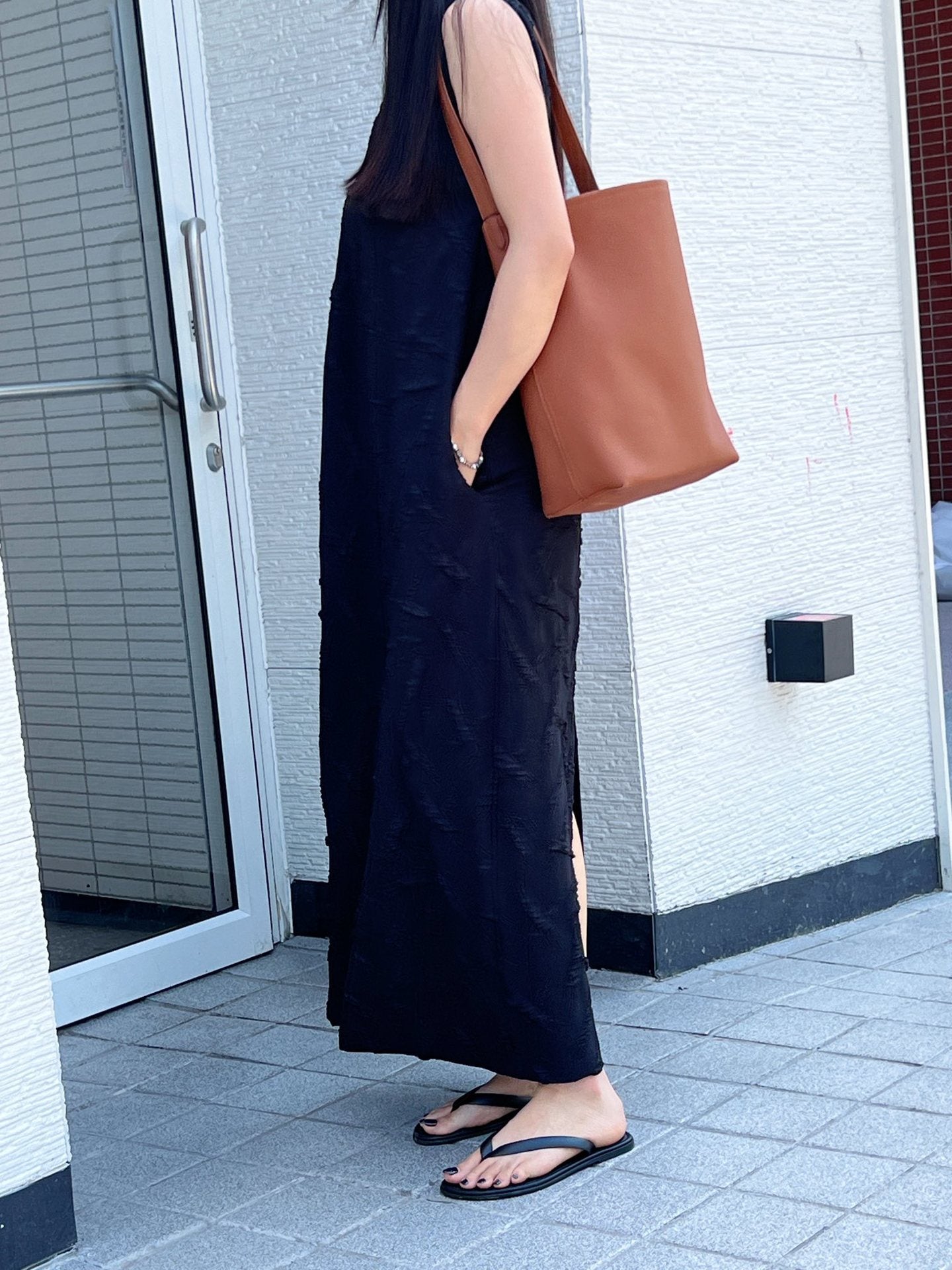 New Cross-Border First-Layer Cowhide Baguette Bag, Single Shoulder Retro Sausage Bag, Napa Genuine Leather Women's Handbag