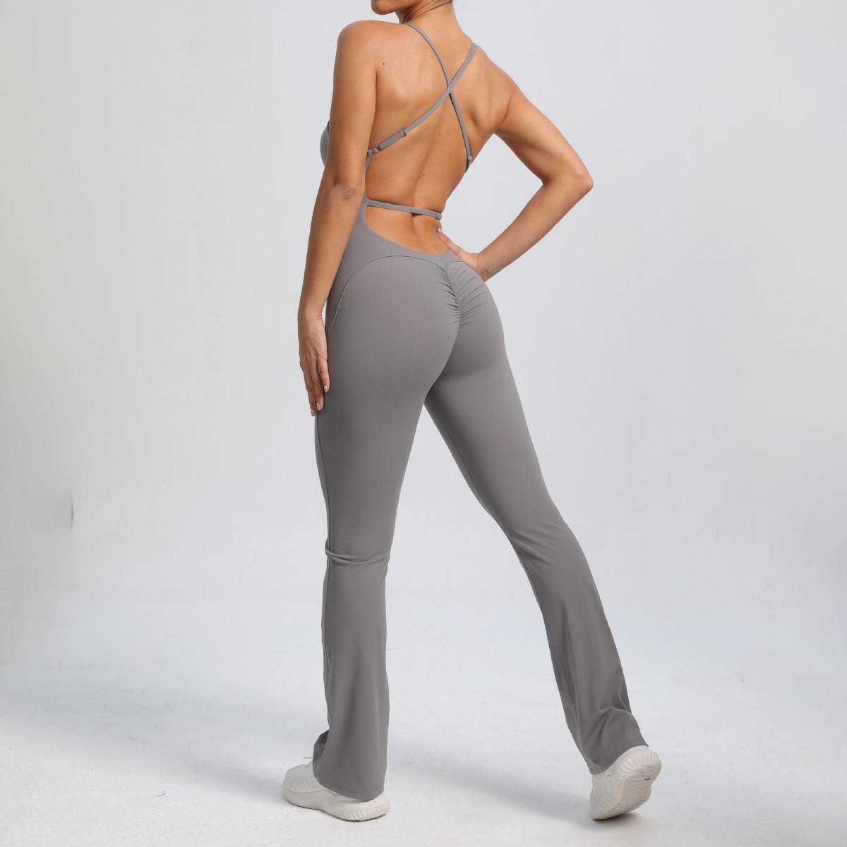 High-intensity Sports Adjustable Shoulder Strap Slightly Tight Yoga Jumpsuit