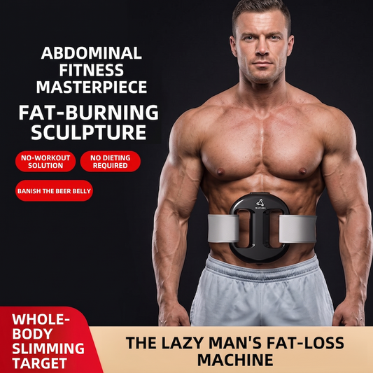 Fascia Ring Vibration Massager Belt, 8-speed Vibrating Abdominal Massager, Vibrating Body Shaping Belt Fitness Equipment