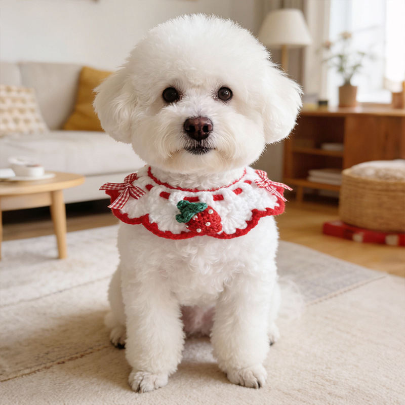 Pet Neck Warmer Knitted Cat Scarf Collar