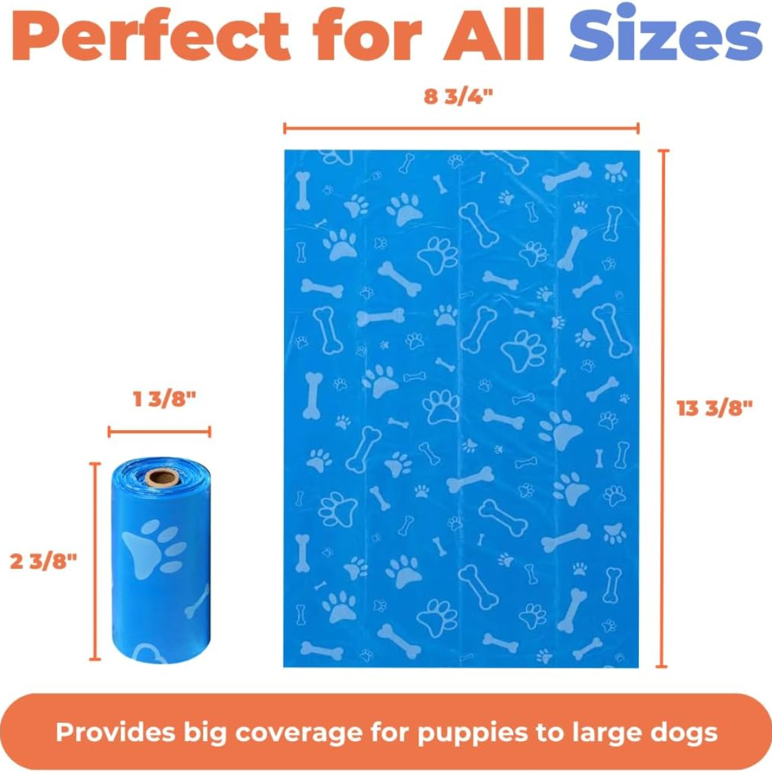 Best Pet Supplies Dog  Bags For Waste Refuse Cleanup Replacements For Outdoor Puppy Walking And Travel Leak Proof And Tear Resistant Thick Plastic  Assorted 150 Bags