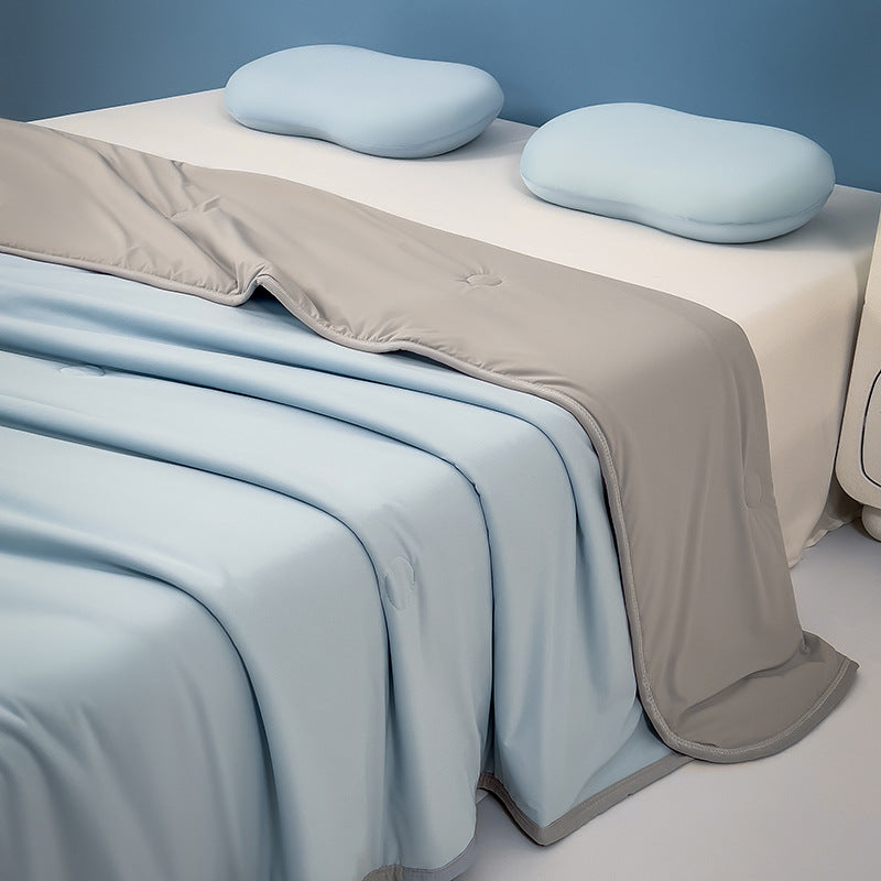 Class A Maternal InfantGrade Cooling Silk Summer Quilt MachineWashable For Single Or Double Beds