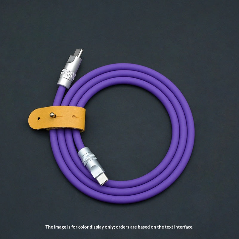 PD Fast-charging Dual-head Ultra-soft Silicone Data Cable