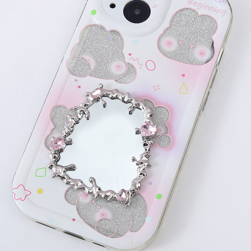 Liquid Fluid Water Drop Heart Shape Mirror Accessories