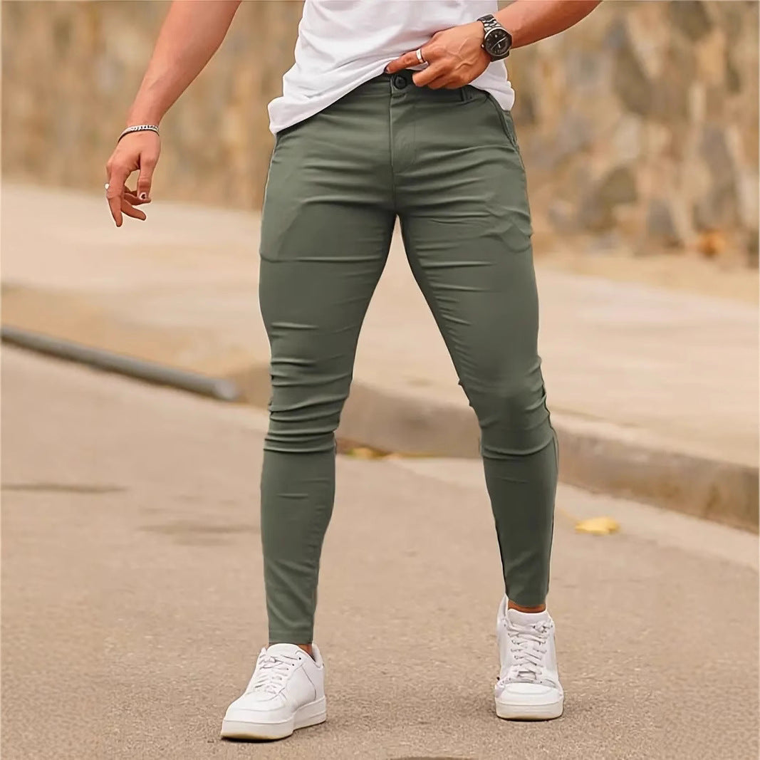 Mens Fitness Stretch Tapered Pants