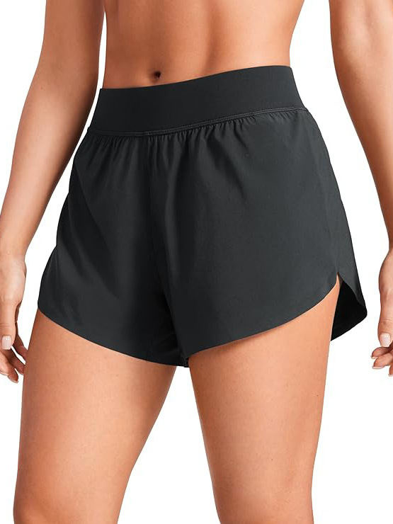 Women's Sports Shorts, Outdoor Casual Quick Drying Split Three Part Shorts, Yoga Fitness Training Running Shorts