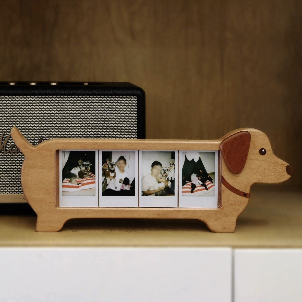 Cute Kitten Wooden Photo Frame For Capturing Seasonal Snapshots