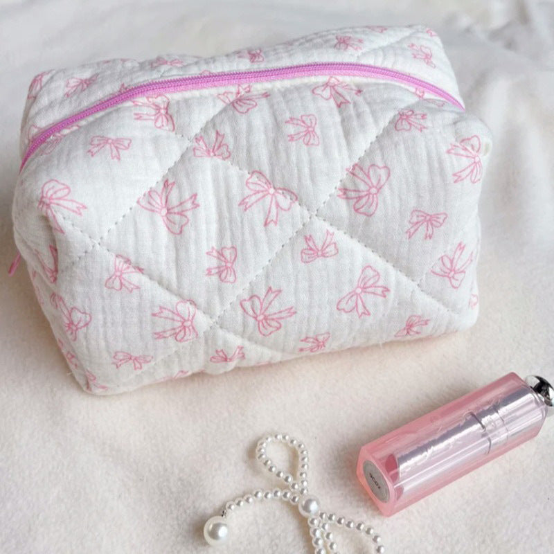 Large Capacity Travel Multifunctional Floral Makeup Bag