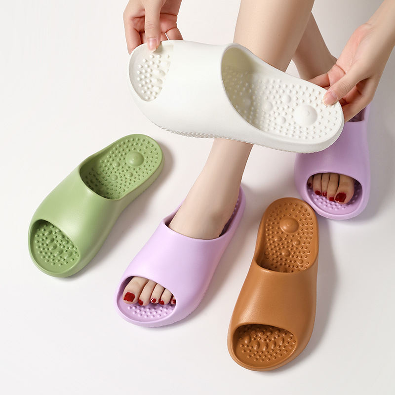 Anti-slip Home Slippers With Massage Sole Design Comfortable Non-slip House Shoes
