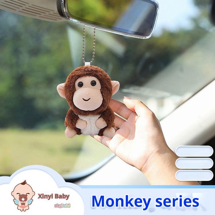 Cute Cartoon Monkey Doll Plush Toy Pendant Key Chain Accessories