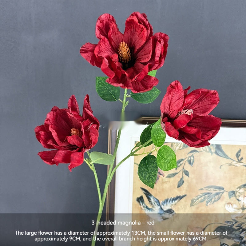 Artificial Magnolia Flowers For Home And Shop Window Wedding Decorations