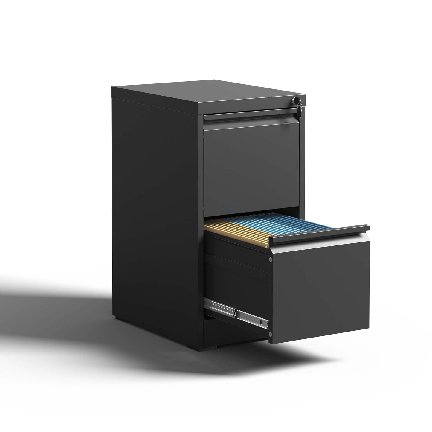 2 Drawer Metal Vertical File Cabinet With Lock Office Home Steel Vertical File Cabinet For A4 Legal  Letter Size