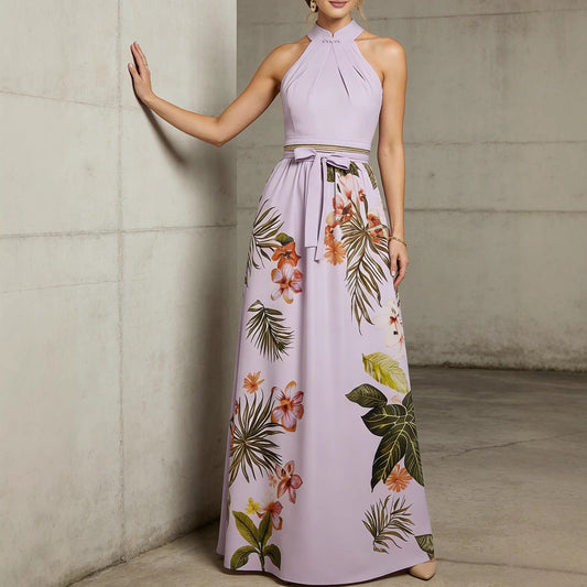 Womens Floral Fashion Casual Dress
