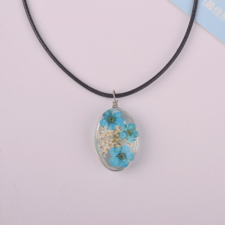 Stall Accessories Ladies Necklace Cherry Blossom Dried Flower Time