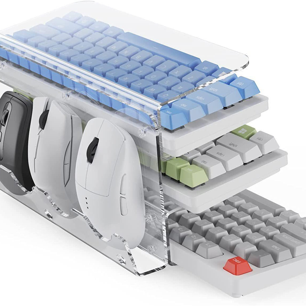 Tray Height Increasing Inclined Computer Keyboard Holder Bracket